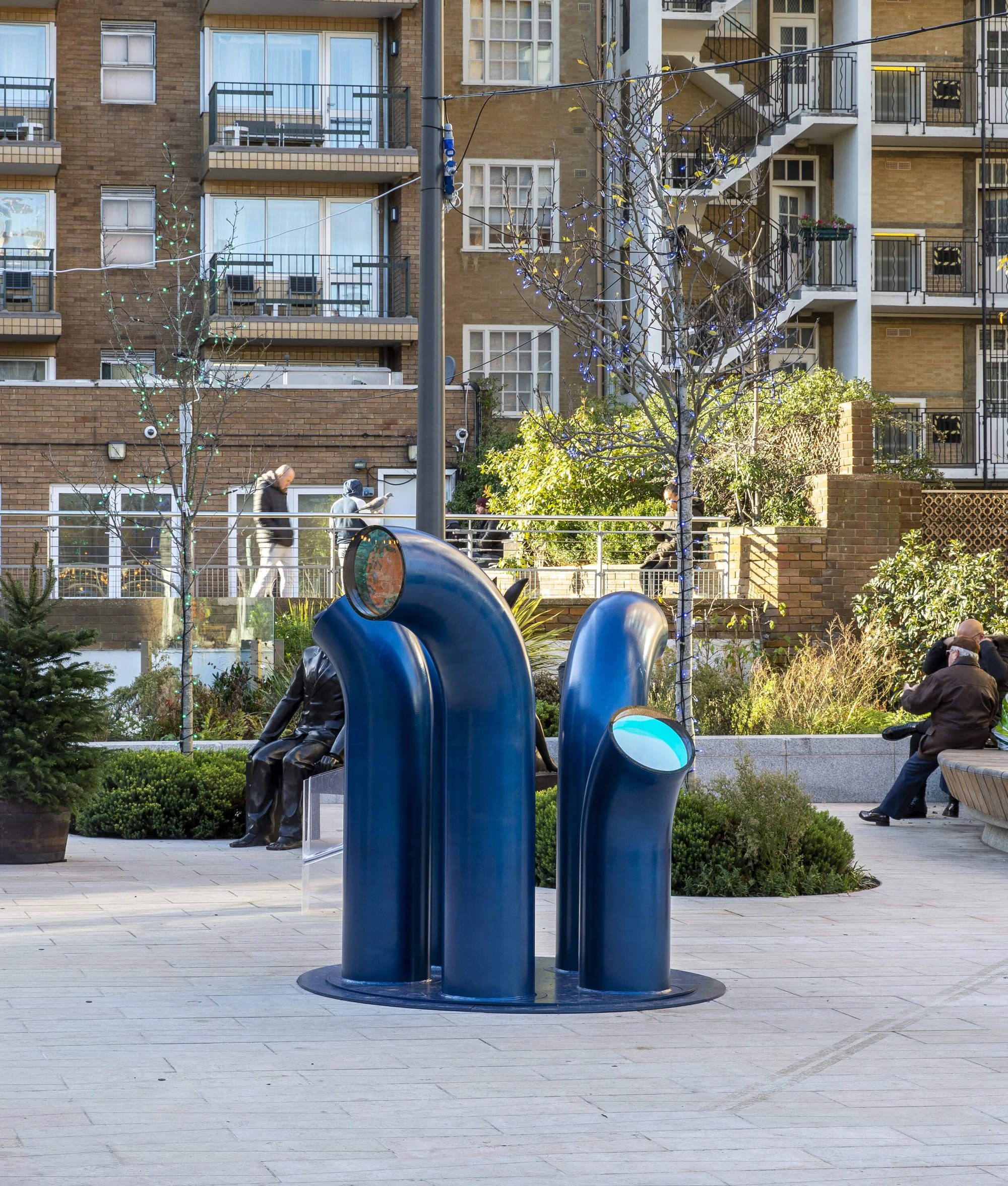 The Five Fields, 2021 — Refractive glass panels, powder-coated steel